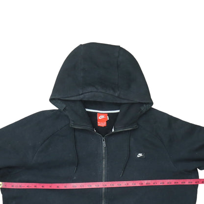 Nike Men's Black Full Zip Hoodie Jacket Size L Regular Fleece