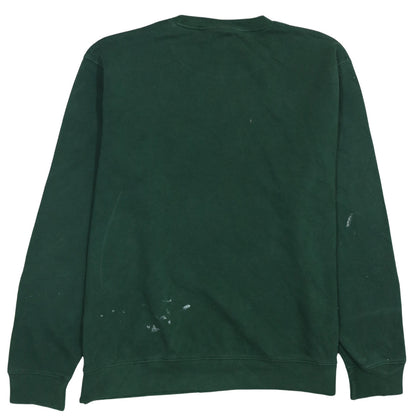 Russell Mens Green XL Pullover Sweatshirt with Logo Embroidery