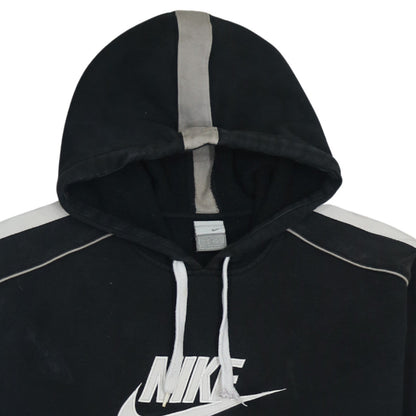 Nike Men's Black Pullover Hoodie L Fleece Sportswear Logo