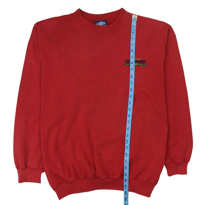 Umbro Mens Red XXL Crew Neck Pullover Sweatshirt