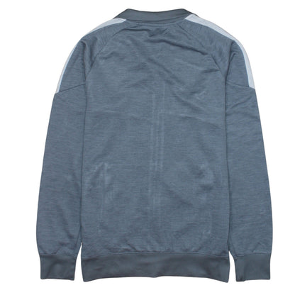 Nike Mens Grey Dri-Fit Track Jacket Size L Full Zip Athletic Outerwear