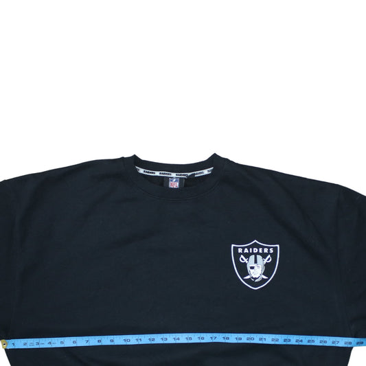 Primark NFL Raiders Black Cotton Crew Neck Sweatshirt Women’s XL