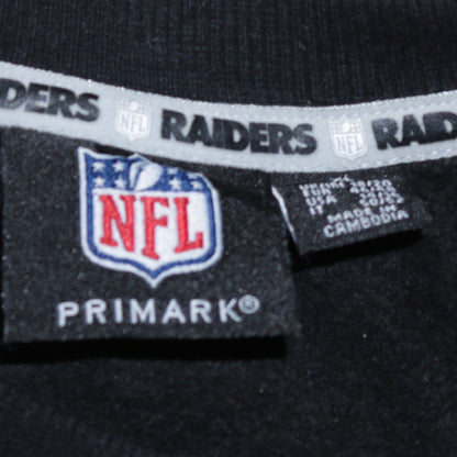 Primark NFL Raiders Black Cotton Crew Neck Sweatshirt Women’s XL