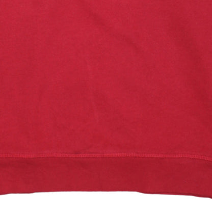 Levi's Womens Red Crew Neck Logo Pullover Sweatshirt M