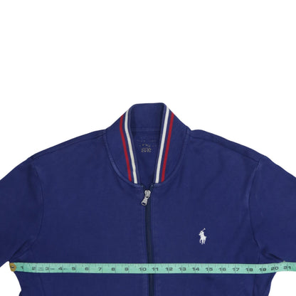 Ralph Lauren Men's Blue Cotton Track Jacket Size L Full Zip