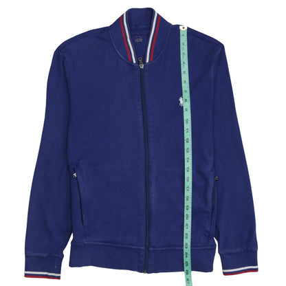 Ralph Lauren Men's Blue Cotton Track Jacket Size L Full Zip