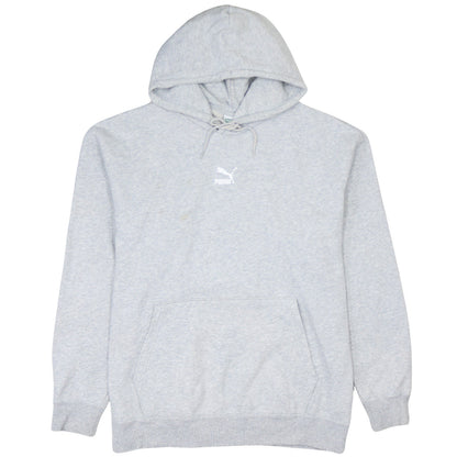 Puma Men's Grey Pullover Hoodie Size M Regular Fit Sportswear