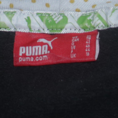 Puma Boys Black Pullover Hoodie 16 Years Logo Graphic Cotton Sweatshirt