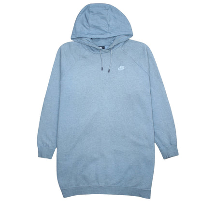 Nike Womens Blue Pullover Hoodie Dress XL Casual Lightweight