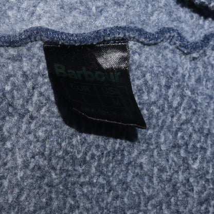 Barbour Men's Blue L Basic Full Zip Fleece Jacket with Suede Trim