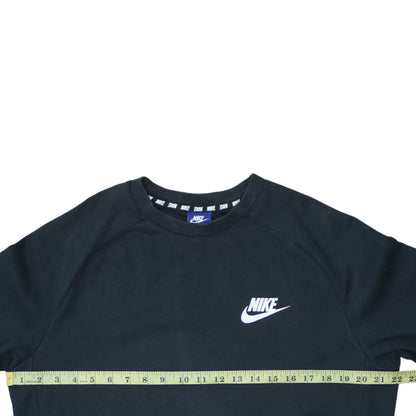 Nike Men's Black M Crew Neck Pullover Sweatshirt with Logo