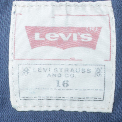 Levi's Boys Blue Graphic Logo T-Shirt Size 16 Years Cotton Crew Neck
