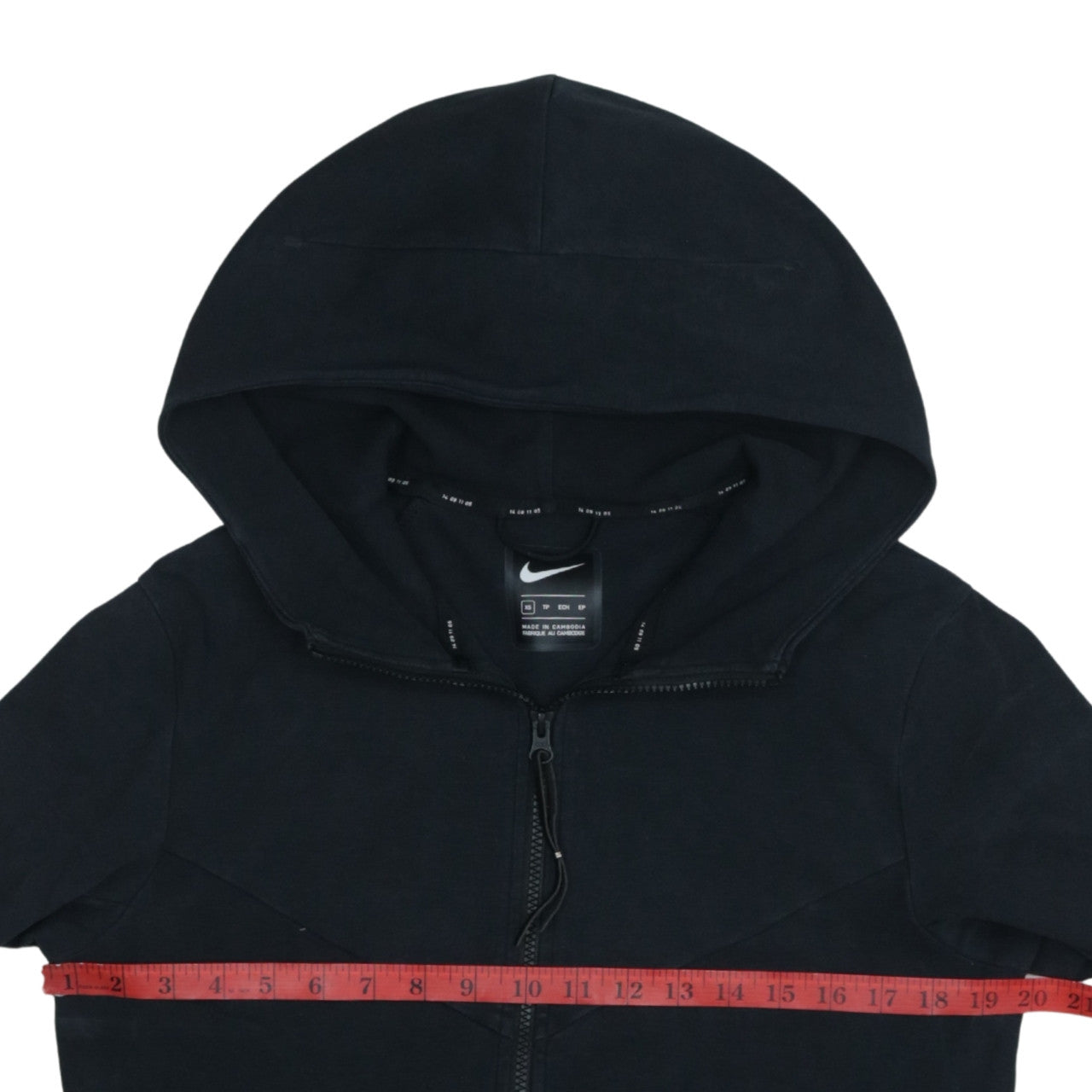 Nike Men's Black Full Zip Hoodie XS - Lightweight Sportswear