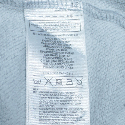 Adidas Men’s Grey Pullover Hoodie Size S Regular Fit Fleece