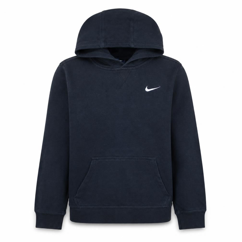 Nike Boys Black Pullover Hoodie 12-13 Years Fleece Lined Sweatshirt