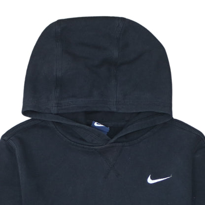 Nike Boys Black Pullover Hoodie 12-13 Years Fleece Lined Sweatshirt