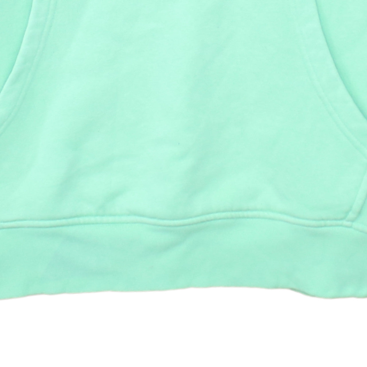 Adidas Womens Mint Green Hoodie Size 10 Cotton Pullover Hooded Sweatshirt