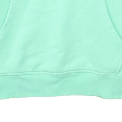 Adidas Womens Mint Green Hoodie Size 10 Cotton Pullover Hooded Sweatshirt