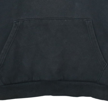 Puma Men's Black Small Pullover Hoodie with Logo Print