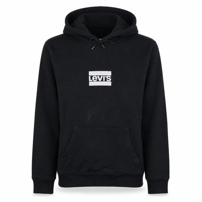 Levi's Women's Black Pullover Hoodie Small Logo Graphic Cotton Blend