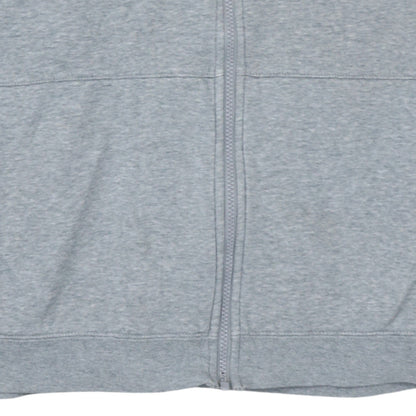 Nike Men's Grey Track Jacket Size L Full Zip Cotton Blend