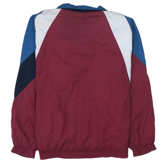 Puma Men's Burgundy Blue Windbreaker Jacket Size S Nylon Retro Style