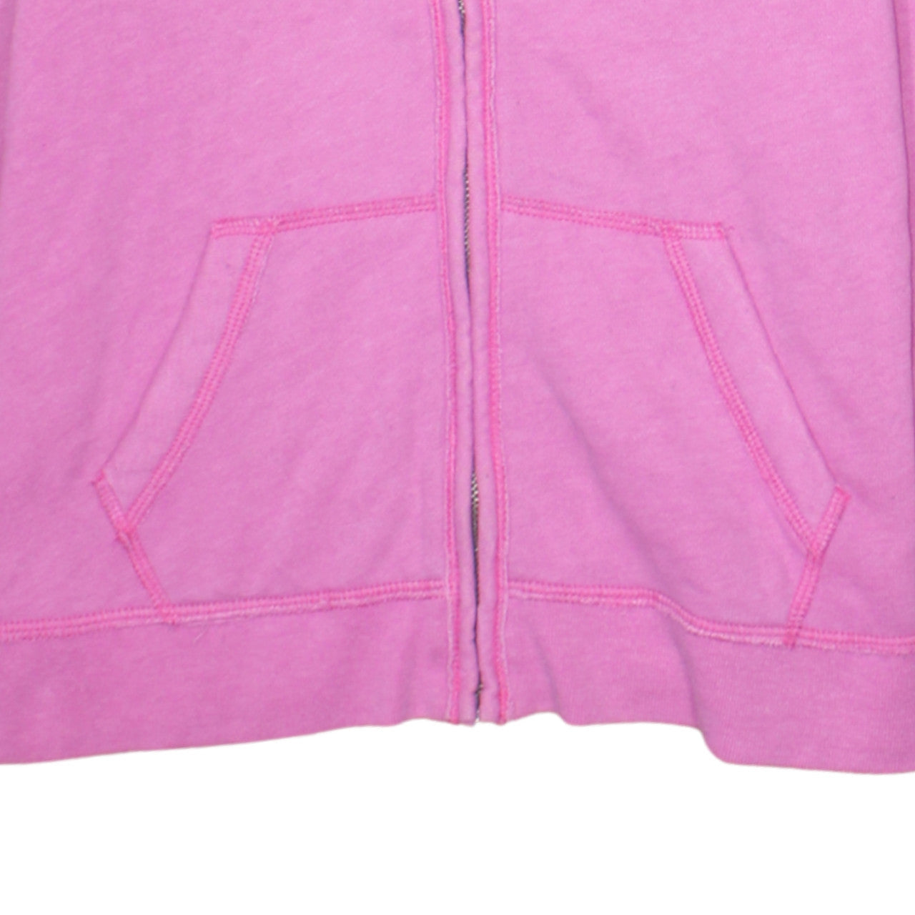 Abercrombie & Fitch Womens Pink Full Zip Hoodie L Cotton Blend