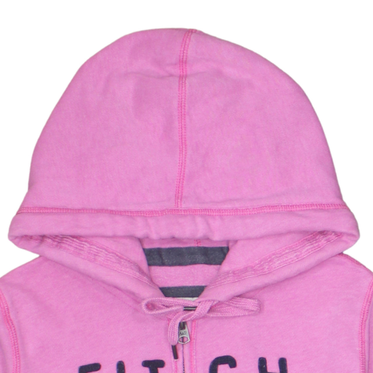 Abercrombie & Fitch Womens Pink Full Zip Hoodie L Cotton Blend