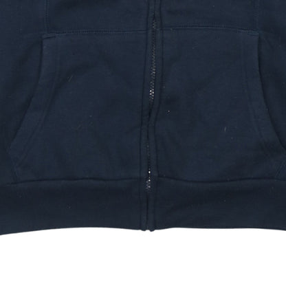 Slazenger Boys Blue Full Zip Hoodie 13 Years Cotton Fleece Sportswear