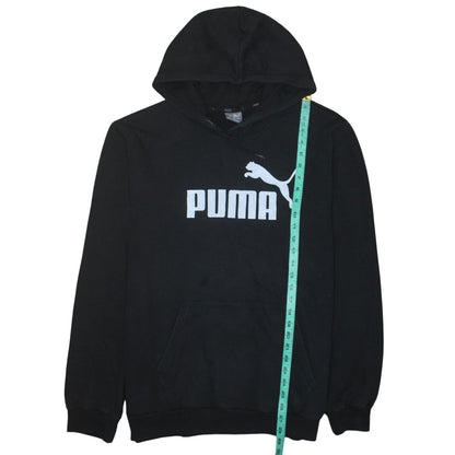 Puma Men's Black Pullover Hoodie L Regular Fit Sportswear