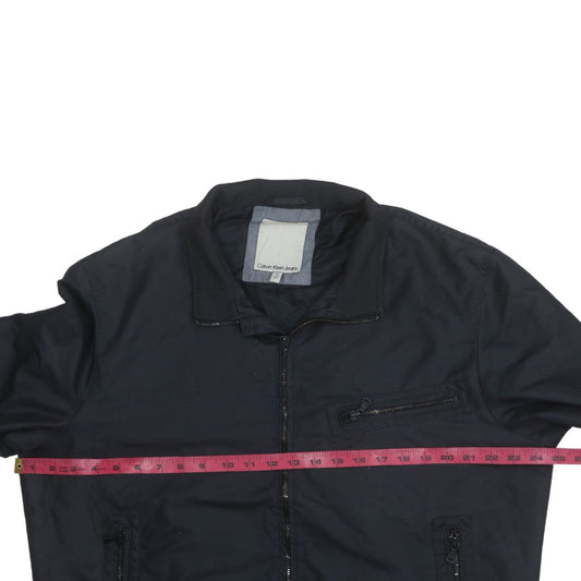 Calvin Klein Jeans Men's Black Bomber Jacket XL Nylon Casual