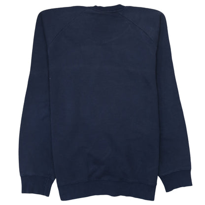 Adidas Men's Blue Crew Neck Logo Pullover Sweatshirt M