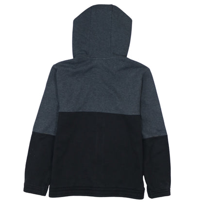 Adidas Boys Grey Full Zip Colourblock Hoodie 11-12 Years
