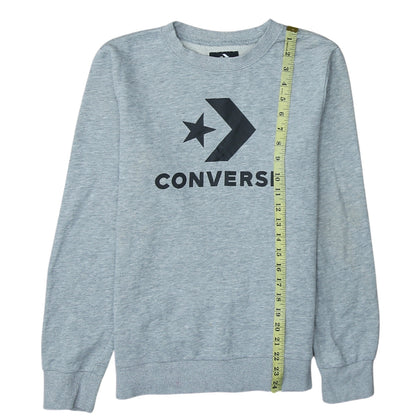 Converse Boys Grey Crew Neck Pullover Sweatshirt XL 13-15 Years