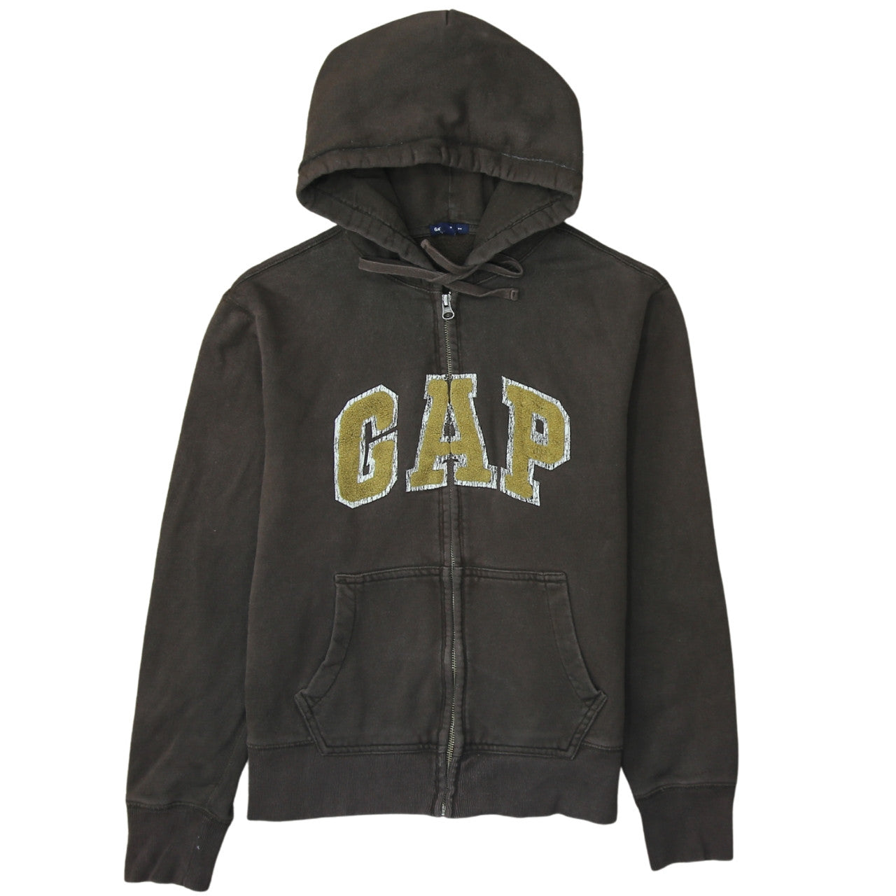 GAP Women's Brown Full Zip Hoodie Small Cotton Blend Casual