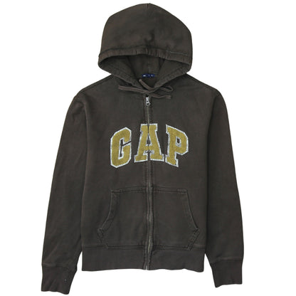 GAP Women's Brown Full Zip Hoodie Small Cotton Blend Casual