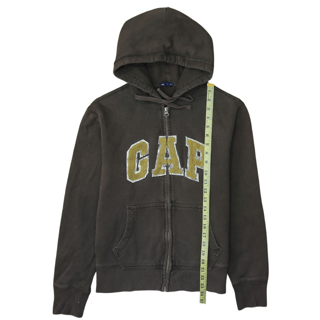 GAP Women's Brown Full Zip Hoodie Small Cotton Blend Casual