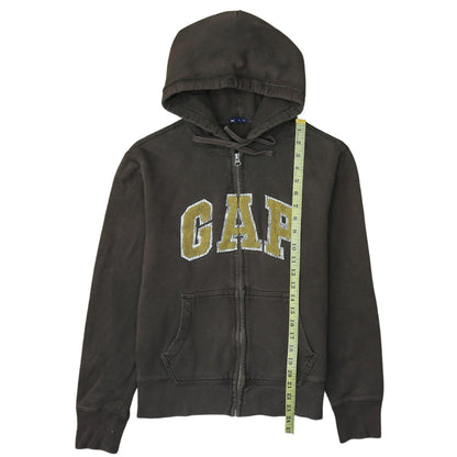 GAP Women's Brown Full Zip Hoodie Small Cotton Blend Casual