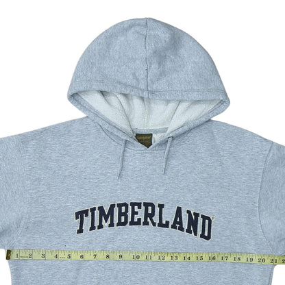 Timberland Women's Grey Pullover Hoodie Small Cotton Blend Logo Casual