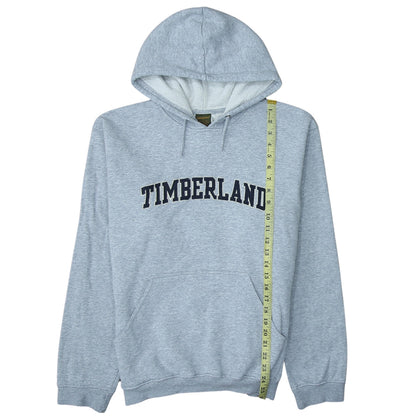 Timberland Women's Grey Pullover Hoodie Small Cotton Blend Logo Casual