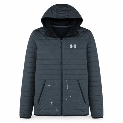 Under Armour Men’s Grey Hooded Full Zip Puffer Jacket L