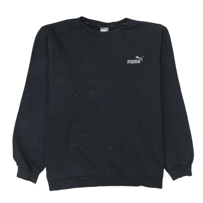 Puma Men's Black 2XL Pullover Crew Neck Fleece Sweatshirt