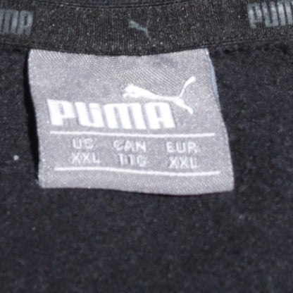 Puma Men's Black 2XL Pullover Crew Neck Fleece Sweatshirt