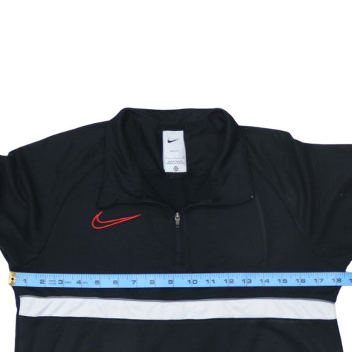 Nike Mens Black 1/4 Zip Dri-FIT Pullover Sweatshirt Size S