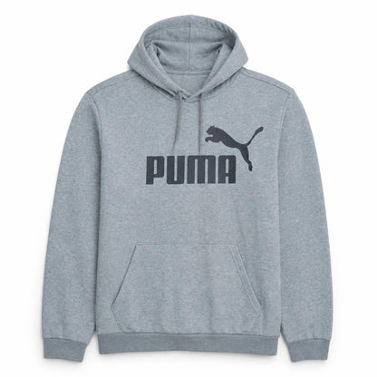 Puma Men's Grey XL Pullover Hoodie with Logo Print