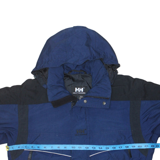 Helly Hansen Men's Blue Waterproof Parka Jacket S Hooded Winter Outdoor
