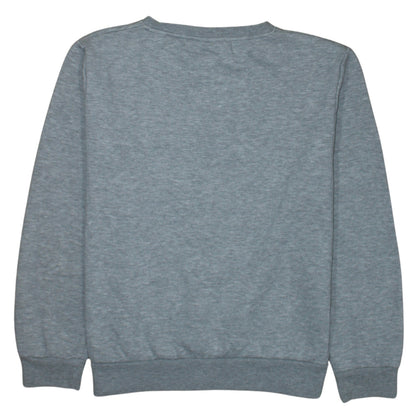 Disney Women Grey Stitch Pullover Sweatshirt Size M 10/12