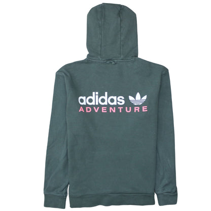 Adidas Adventure Womens Green Pullover Hoodie Size M Classic Fit