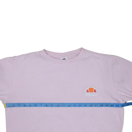 Ellesse Womens Pink Crew Neck Pullover Sweatshirt Size 12