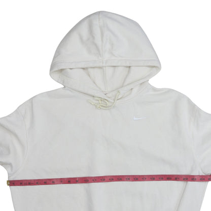 Nike Women's Ivory Pullover Hoodie Small Cotton Blend Sweatshirt